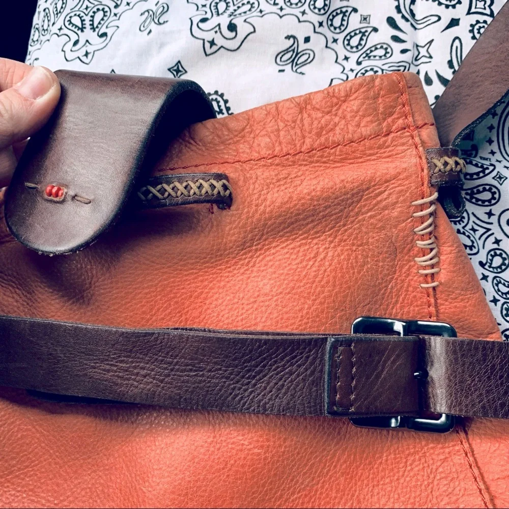 Lucky Brand coral leather crossbody bag_6